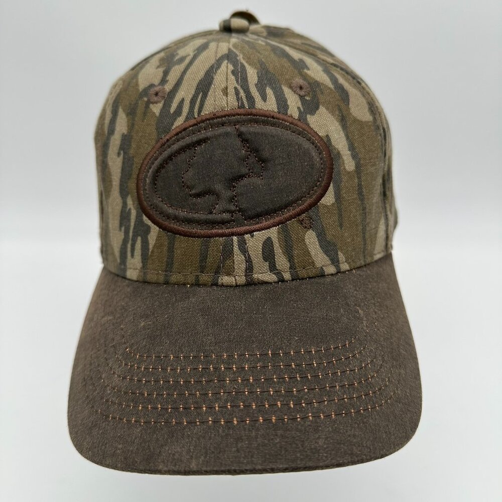 Mossy Oak Oval 3D Patch Adjustable Snapback Cap, OSFM, Bottomland Camo/Brown‎